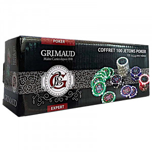 Coffret 100 Jetons Poker Grimaud