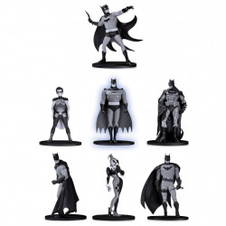 Batman - Pack 7 Figurines Batman Black & White (Set 2)