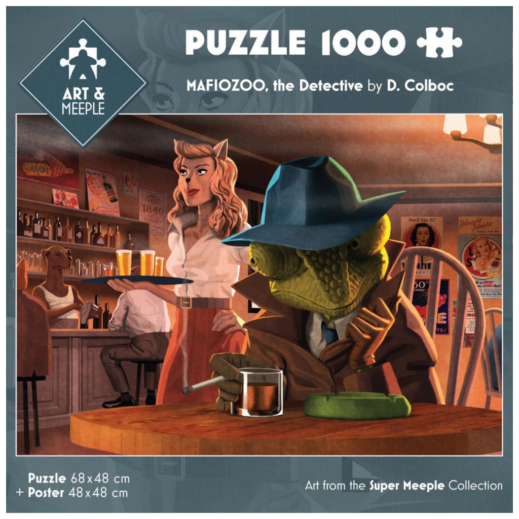 Art & Meeple – Puzzle Mafiozoo - 1000 pièces