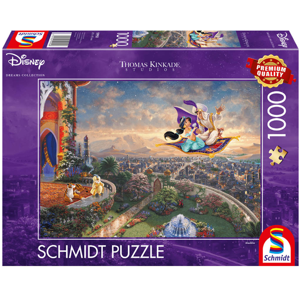Puzzle Disney Kinkade - Aladdin - 1000 pièces