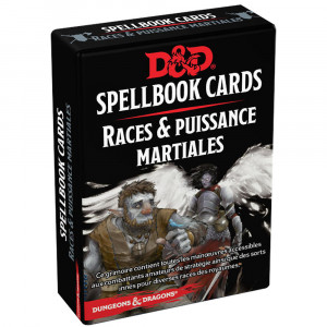 Dungeons & Dragons 5 : Cartes Sorts Races & Puissance Martiales