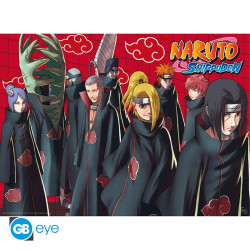 Naruto Shippuden - Poster Akatsuki Rouge (52 x 38 cm)