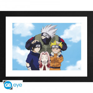 Naruto - Poster Encadré Photo Équipe 7