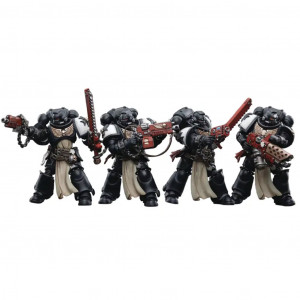 W40K - Figurine Joy Toy : Black Templars Crusader squad