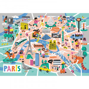 Puzzle Bois Fait Main - Balade à Paris