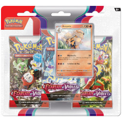 Pokemon EV01 : Écarlate et Violet - Pack 3 Boosters Arcanin