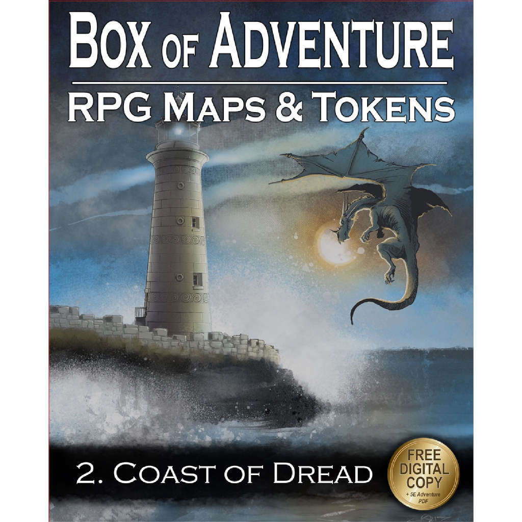 Livre Plateau de Jeu : Box of Adventure Tome 2 - Coast of Dread