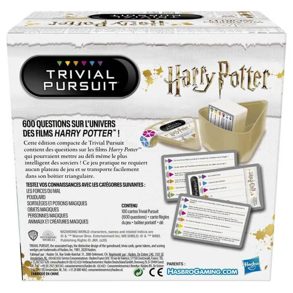 Acheter Trivial Pursuit Harry Potter - Hasbro - Ludifolie