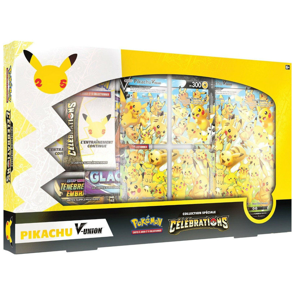 Acheter Coffret Pikachu V-Union Célébrations - Pokémon - Ludifolie