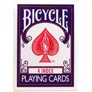 Cartes Bicycle 4 Index - Dos Bleu