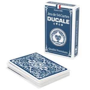 Acheter Jeu de 54 Cartes - Qualité Premium - Ducale Bleu - Ludifolie