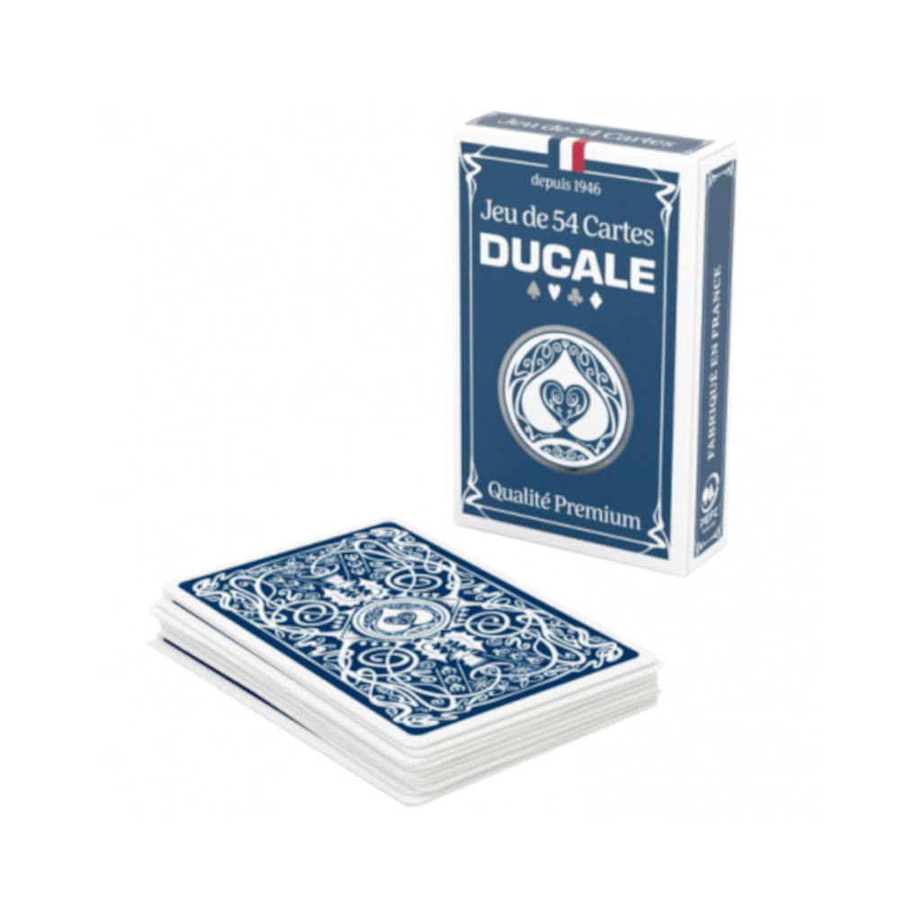 Acheter Jeu de 54 Cartes - Qualité Premium - Ducale Bleu - Ludifolie