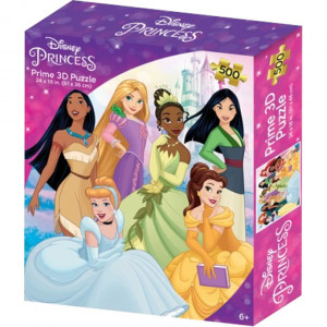 Puzzle Prime 3D - Princesses Disney - 500 pièces