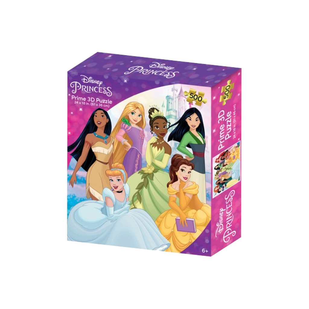 Acheter Puzzle Prime 3D - Princesses Disney - 500 pièces - Ludifolie