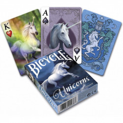 Cartes Bicycle Anne Stokes - Unicorns