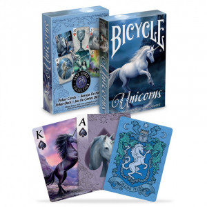 Cartes Bicycle Anne Stokes - Unicorns