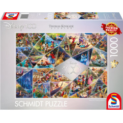 Puzzle Disney Kinkade - 100ème Célébration Mosaïque - 1000 pièces