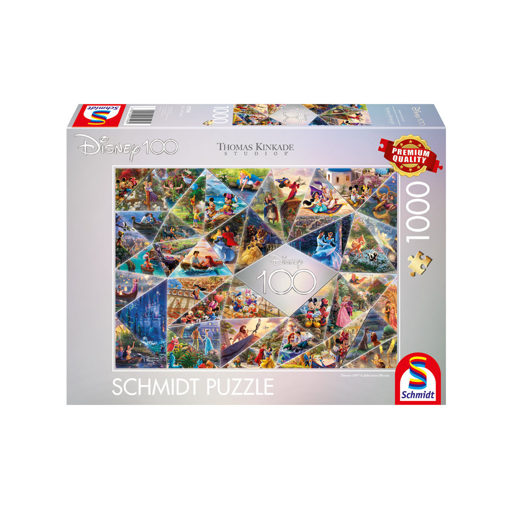 Acheter Puzzle Disney Kinkade - 100ème Célébration Mosaïque - 1000