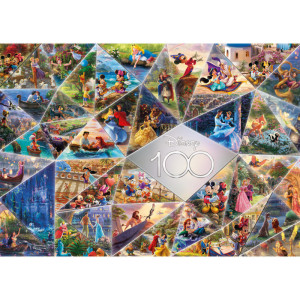 Puzzle Disney Kinkade - 100ème Célébration Mosaïque - 1000 pièces