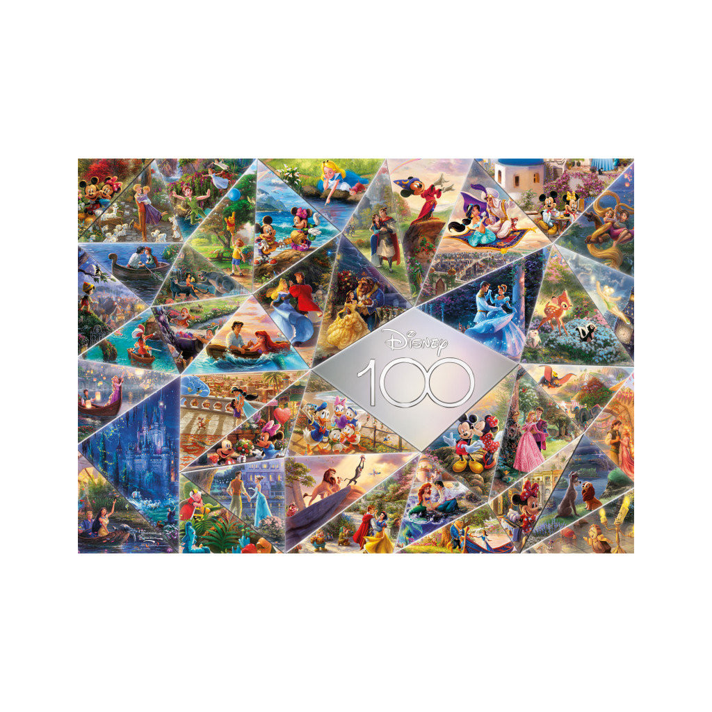 Acheter Puzzle Disney Kinkade - 100ème Célébration Mosaïque - 1000 pièces -  Ludifolie
