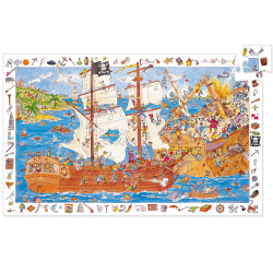 Puzzle Observation - Pirates - 100 Pièces