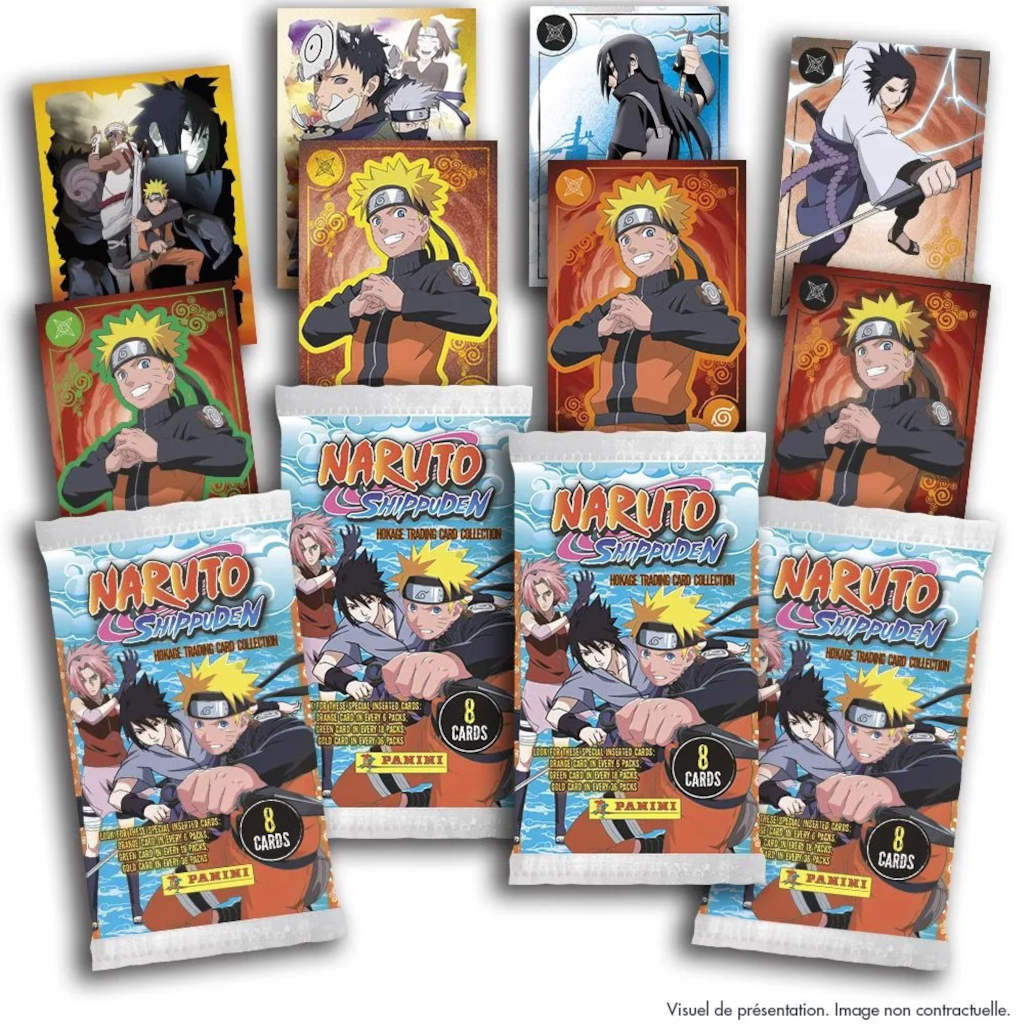 Pochette FR (4 st.+1 carte) Naruto Shippuden 2 - Panini