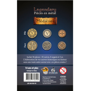 Legendary : Pièces en Métal - Médiéval