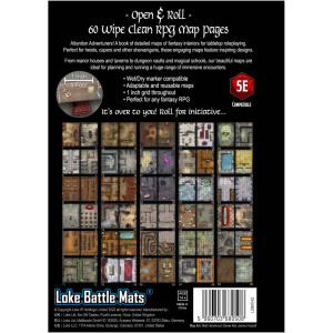 Livre Plateau de Jeu : Big Book of Battle Mats - Rooms, Vaults and Chambers (A4)