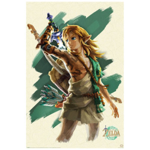 The Legend of Zelda : Tears of the Kingdom - Poster Link Unleashed (91,5 x 61 cm)