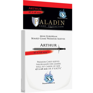 55 Protège Cartes Paladin - Arthur - Mini European 45 x 68 mm