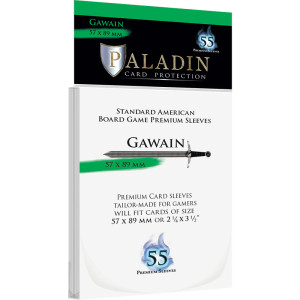 55 Protège Cartes Paladin - Gawain - Standard American 57 x 89 mm