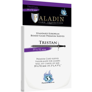 55 Protège Cartes Paladin - Tristan- Standard European 59 x 92 mm