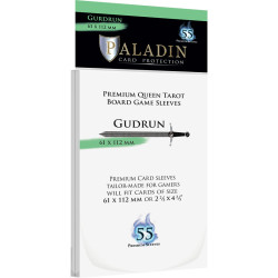 55 Protège Cartes Paladin - Gudrun - Premium Queen Tarot 61 x 112 mm