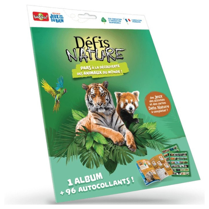 Pack Album Défis Nature - Les Animaux du Monde