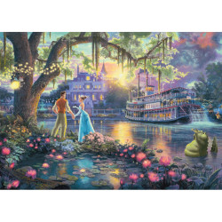 Puzzle Disney Kinkade - La Princesse et la Grenouille - 1000 pièces