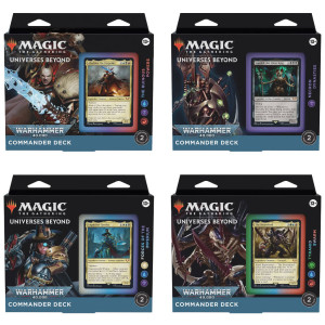 Magic : Universes Beyond - Lot de 4 Decks Commander Warhammer 40.000 EN