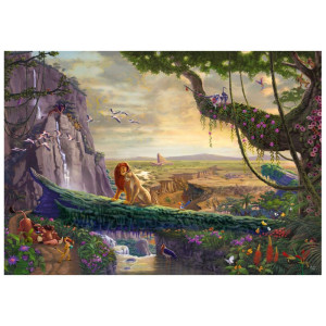Puzzle Disney Kinkade - Le Roi Lion : Retour au Rocher des Lions- 6000 pièces