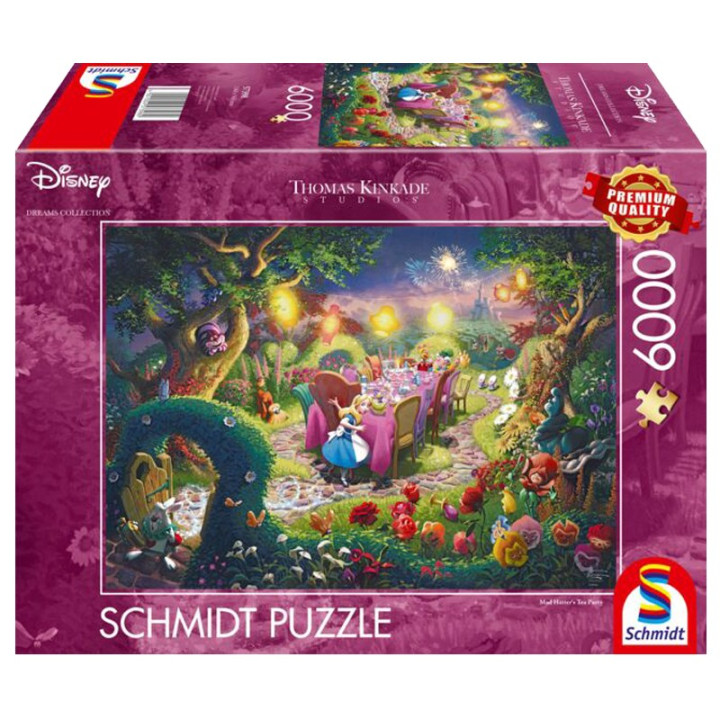 Puzzle Disney Kinkade - Tea Party du Chapelier Fou - 6000 pièces