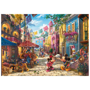 Puzzle Disney Kinkade - Mickey et Minnie à Mexico - 6000 pièces