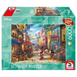 Puzzle Disney Kinkade - Mickey et Minnie à Mexico - 6000 pièces