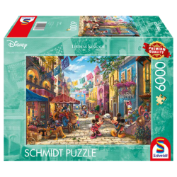 Puzzle Disney Kinkade - Mickey et Minnie à Mexico - 6000 pièces