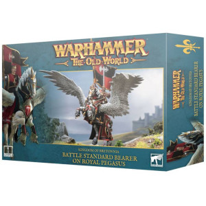 Warhammer : The Old World - Kingdom of Bretonnia - Battle Standard Bearer on Royal Pegasus