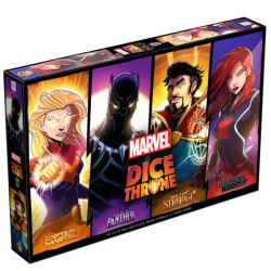 Dice Throne Marvel : Captain Marvel - Black Panther - Black Widow - Dr Strange