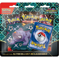 Pokemon EV4.5 : Destinées de Paldea - Pack 3 Boosters Autocollant Réajustable