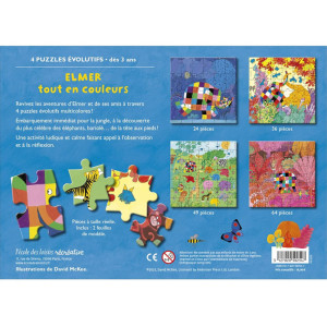 Elmer - Tout en Couleurs - Puzzles Evolutifs