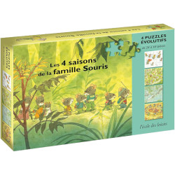 Les 4 Saisons de la Famille Souris - Puzzles Evolutifs