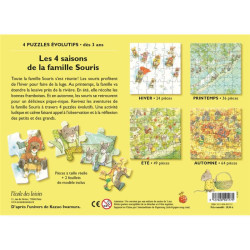 Les 4 Saisons de la Famille Souris - Puzzles Evolutifs