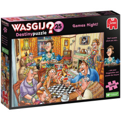 Puzzle Wasgij Destiny 25 - Soirée Jeux - 1000 pièces