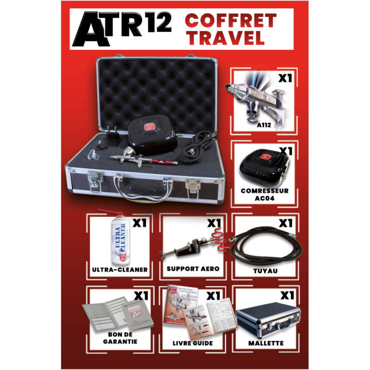 Prince August - Aérographie : Coffret Travel Précision
