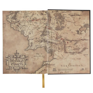 Le Seigneur des Anneaux - Cahier A5 Map of Middle-Earth